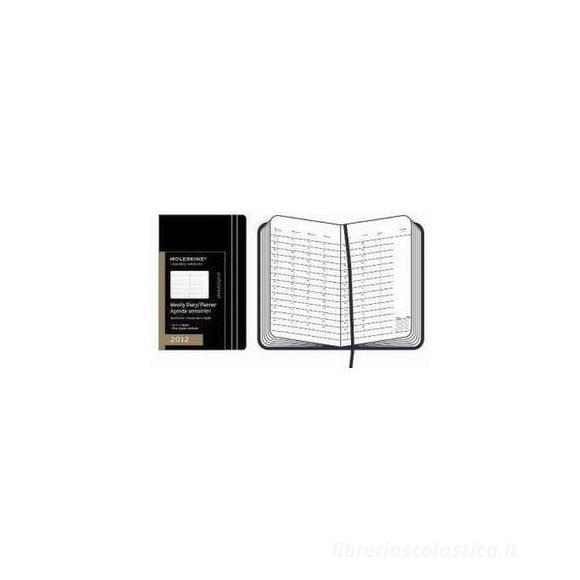 Moleskine 12 mesi - Weekly Diary verticale A4 - Copertina rigida nera 2012 Dimensioni 21 x 29,7 cm