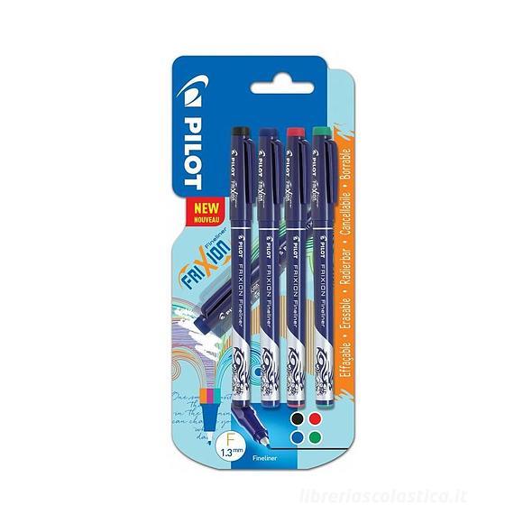 Confezione 4 penne cancellabili Frixion Fineliner 4 colori