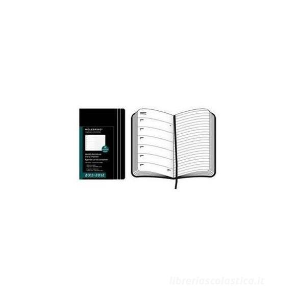 Moleskine 18 mesi - Weekly Notebook Diary - Copertina morbida nera  2011-2012 Dimensioni 13 x 21 cm