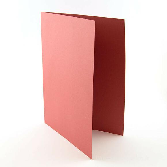 Confezione 25 cartelline porta documenti in cartoncino rosso cm