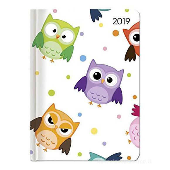 Agenda 2019 settimanale 12 mesi Ladytimer Funny Owls
