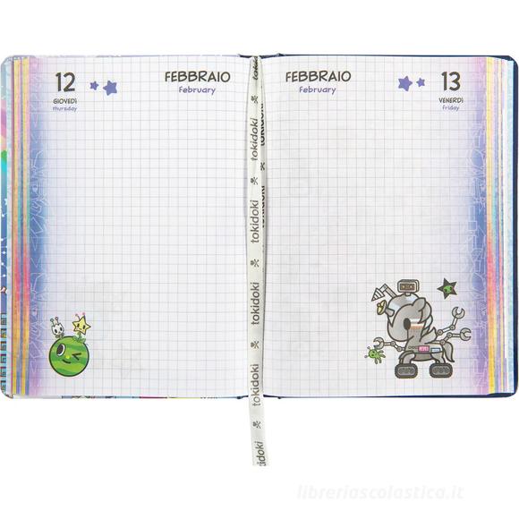 Tokidoki 2025-2026 diario datato 13 mesi blu
