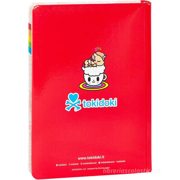 Tokidoki 2025-2026 diario datato 13 mesi rosso