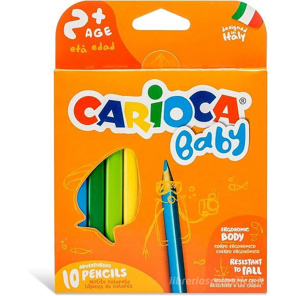 Confezione 10 matite colorate ergonomiche Baby 2+