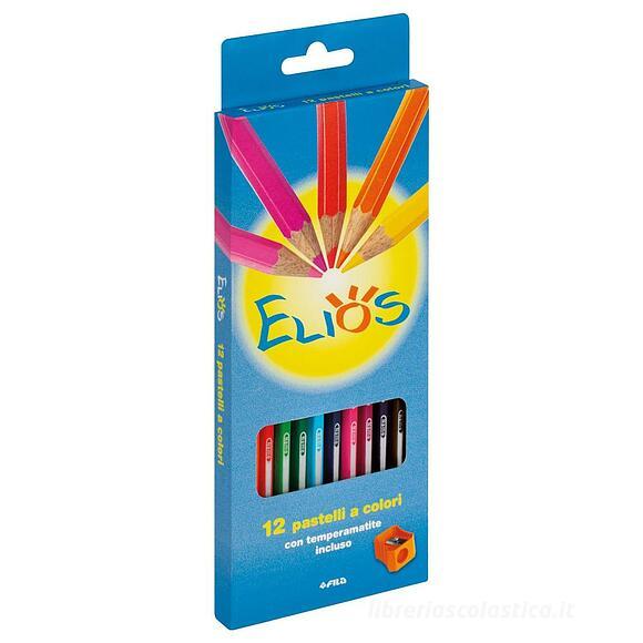 Confezione 18 matite colorate Elios con temperamatite