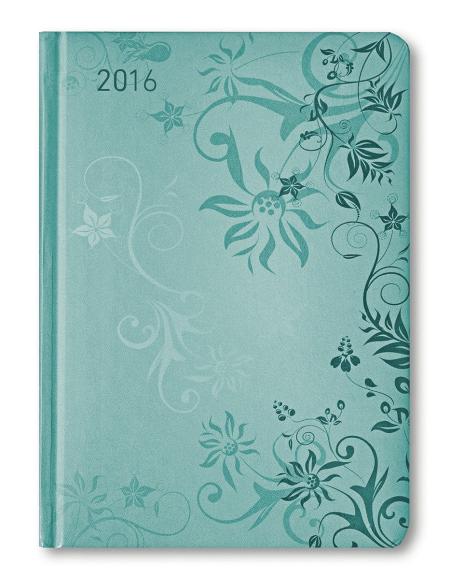 Ladytimer Torquoise Flowers Agenda Settimanale 2016