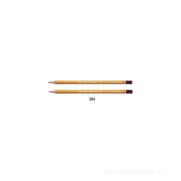 Confezione 2 matite in grafite da disegno Hardtmuth 1500 3H