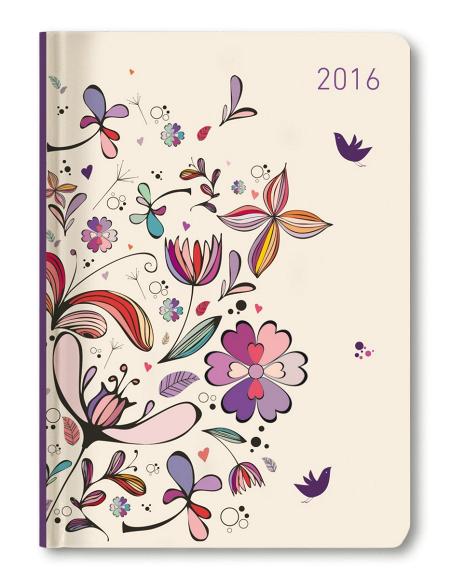 Ladytimer Flower Art Agenda Settimanale 2016