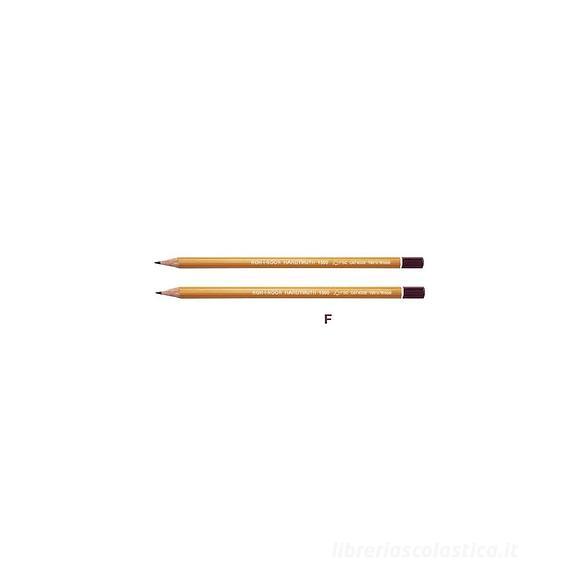 Confezione 2 matite in grafite da disegno Hardtmuth 1500 F