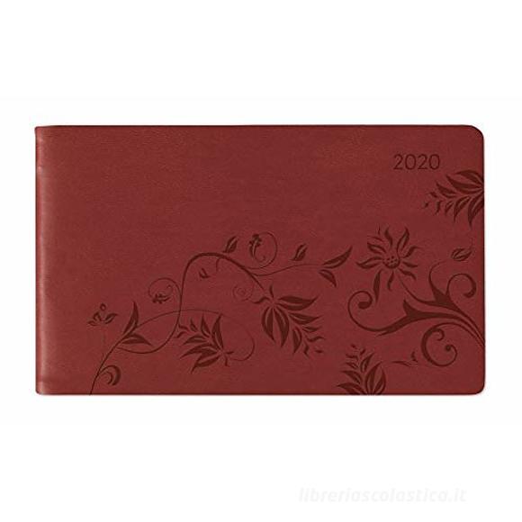 Agenda 12 mesi settimanale orizzontale Ladytimer TO GO Deluxe Red