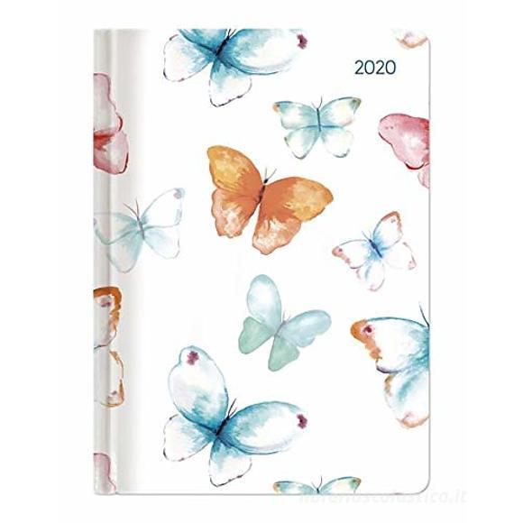 Agenda 12 mesi settimanale 2020 Ladytimer Grande Pastel Butterflies