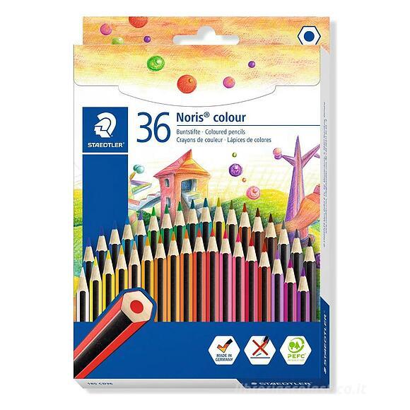 Confezione 36 matite colorate Noris Colour