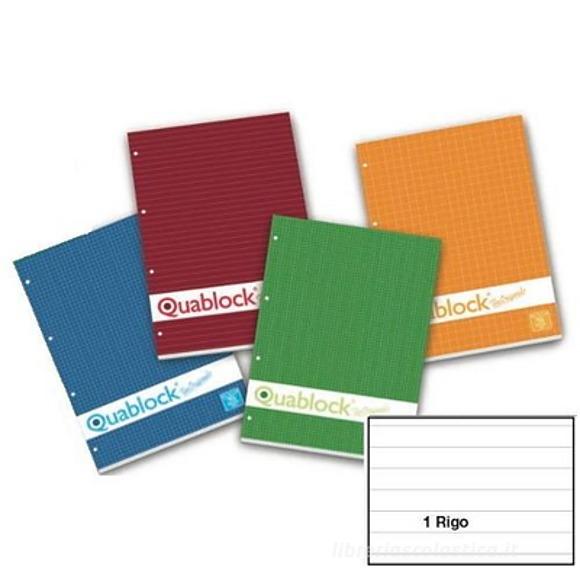 Blocco collato Quablock A4 righe