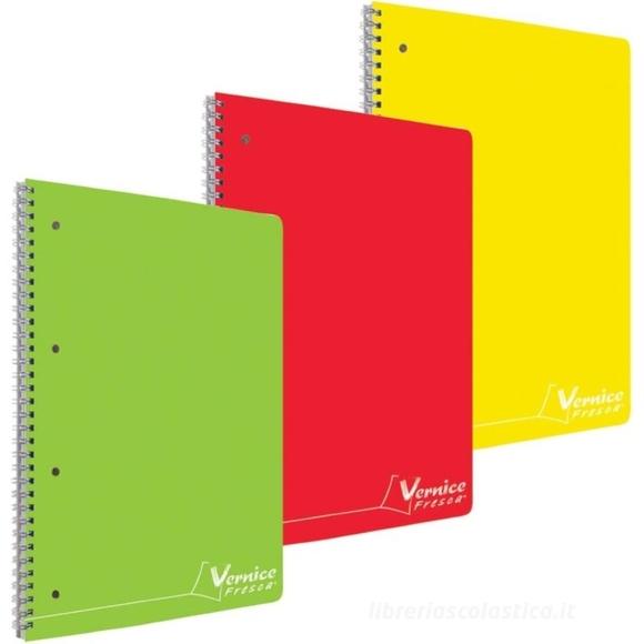 Blocco A4 Spirale Laterale 144 Fogli 80 Gr (288 Pagine) 4 Fori con Micro-Perforazione 6 Colori Ass.Ti Copertina Cartoncino 4mm