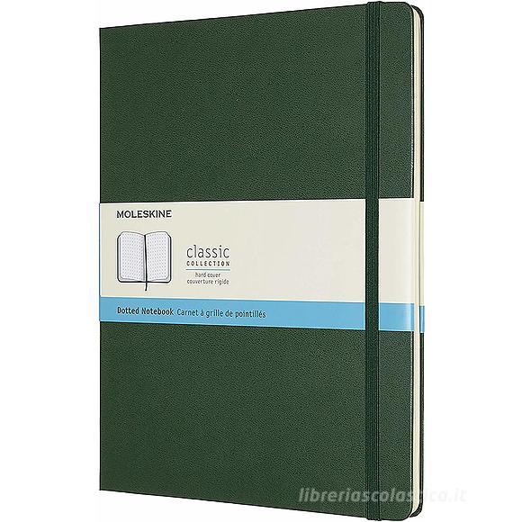 Moleskine - Taccuino Classic pagine a puntini verde - Extra Large copertina rigida