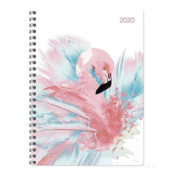 Agenda 12 mesi settimanale spiralata 2020 Ladytimer Flamingos