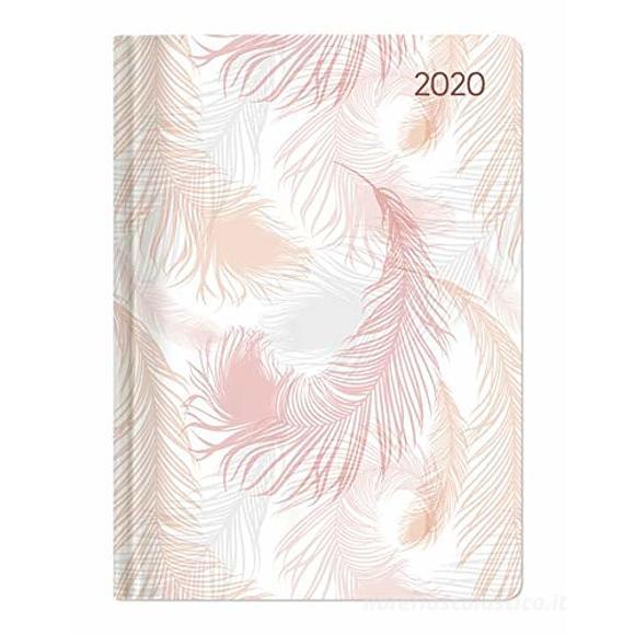 Agenda 12 mesi giornaliera 2020 Style Pastel Feathers