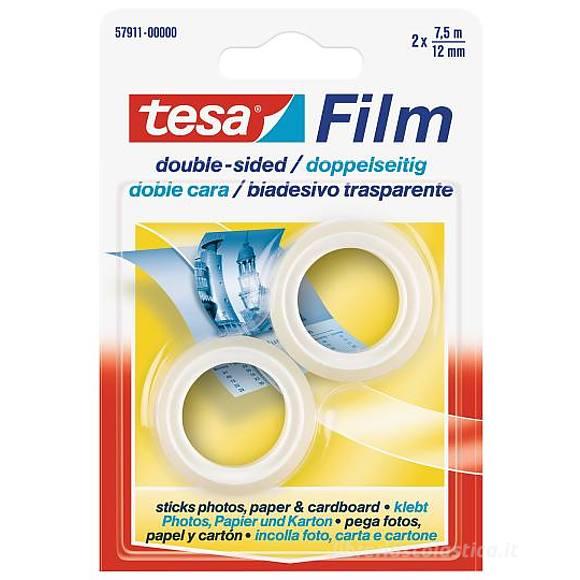 Confezione 2 rotoli di nastro Tesafilm Biadesivo
