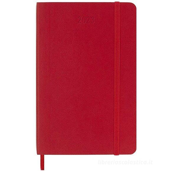 Moleskine 12 mesi - Agenda settimanale rosso scarlatto - Pocket copertina morbida 2023