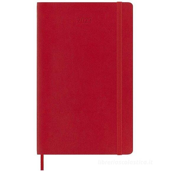 Moleskine 12 mesi - Agenda settimanale rosso scarlatto - Large copertina morbida 2023