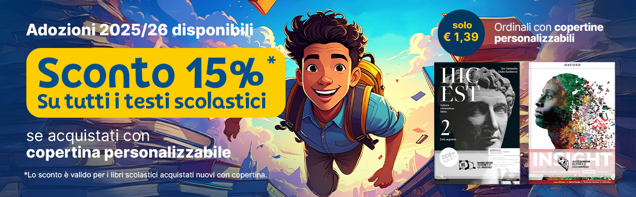 -15% Libri Scolastici con copertina